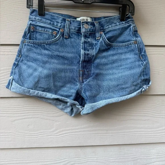 Agolde Classic Blue Jean Shorts